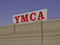 YMCA signs