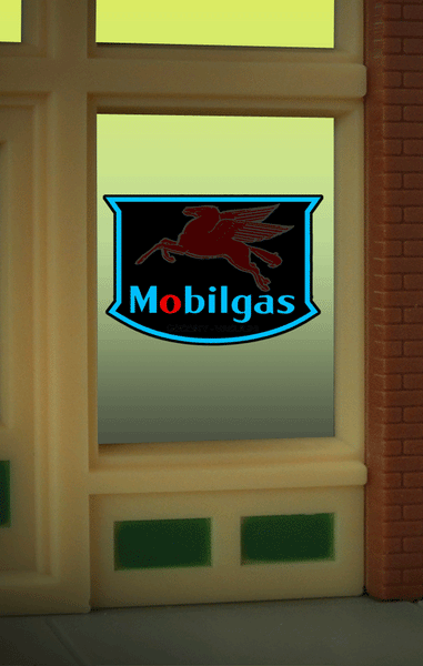 Mobilgas Sign Size 2" W x 2.2" T Suitable for HO/O scales Price $17.95
