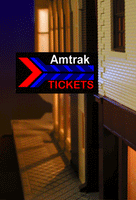 Amtrak Station sign -  available in both left & right versions