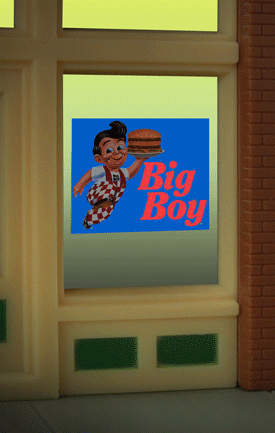 Big Boy window sign