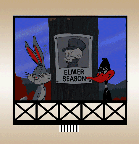 Micro Structures 446502 Looney Tunes Elmer Fudd, Bugs, Daffy Animated Billboard Small for HO and N Scales