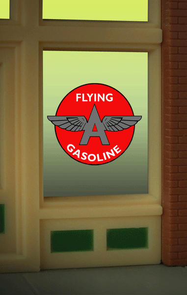 "Flying A" Window sign