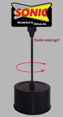 Motorized Revolving Cd Sign Sonic rotating sign – Miller Engineering