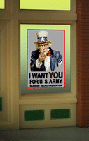 Uncle Sam Window sign