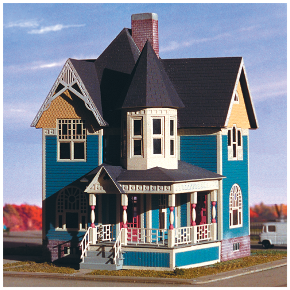 3F Victorian Blue House ミニチュア ペーパークラフト 完 Z-V-606, The Victoria – Miller Engineering